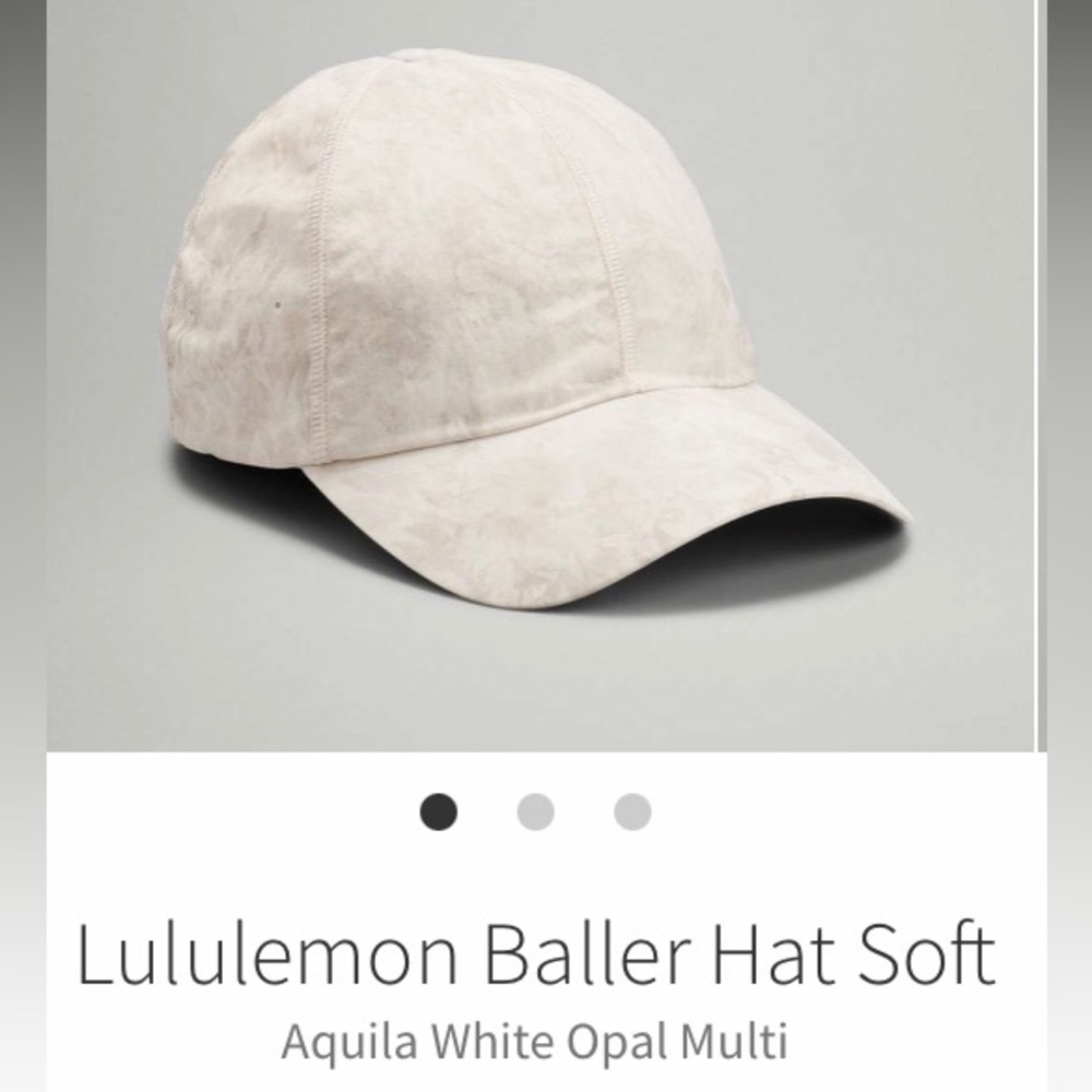 Lululemon Baller Hat Soft Aquila White Opal - One size